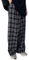ORANDESIGNE Pantalon Large Femme à Carreaux Noir Blanc Taille Haute Ample Tout Droit Pantalon Décontracté A Noir M