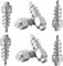 Plextone 100PCS SUV ATV Autoreifenbolzen Schraube & Hülse Kit LKW rutschfeste Hartmetallspitze Schneeketten Spikes Bolzen (12 mm)