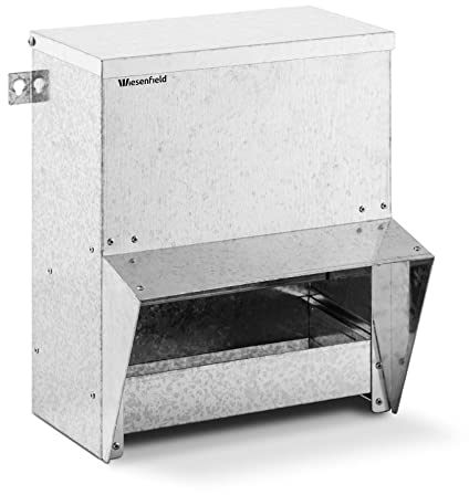 Wiesenfield WI-CF-130 Futterautomat Hühner Kapazität 5 kg Hühnerfutterautomat Hühner Futterspender Geflügelfutterautomat