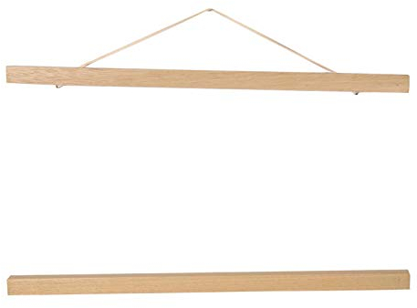 Tomotato Posterleiste Magnetische Poster Aufhänger Moderne Magnetische Holz Posterschiene Posterleisten Kunstwerk Bilder Bilderrahmen Bilderleiste Aufhänger für Home Wanddekoration(40cm)