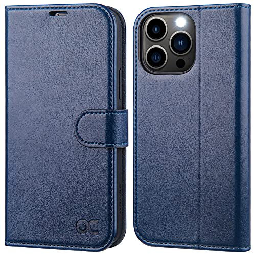 OCASE iPhone 13 Pro Max Case,iPhone 13 Pro Max Wallet Case Premium PU Leather Flip Phone Cover with [TPU Inner Shell][RFID Blocking][Card Holder] for the 6.7 Inch 2021 5G,Blue