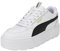 PUMA Damen Karmen Rebelle Sneaker, White Black, 37 EU
