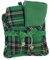 Blanc Mariclò' Set presina + 2 canovacci Natalizi Cotone Verde Scozzese