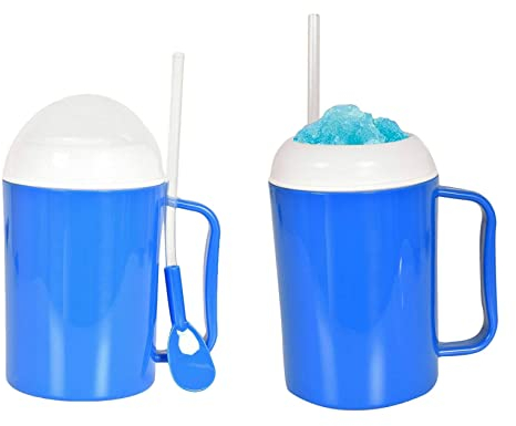ADEPTNA Premium Slushie Maker Cup Family DIY Non Toxic Reusable Quick Frozen Magic Slush Cup – Portable Summer Squeeze Slush Smoothie Juice Ice Cream Machine Maker