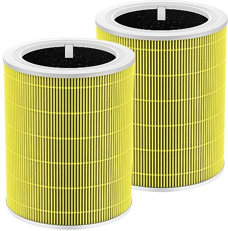 isinlive Core 600S Pet Filter H13 True HEPA Filter for LEVOIT Core 600S Air Purifier, 2 Pack