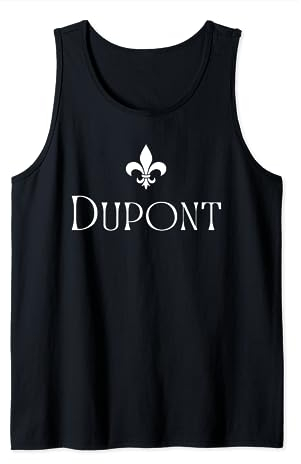 Dupont Nachname Französischer Familienname Heraldische Lilie Blume Tank Top