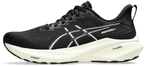 ASICS Women's GT-2000 13 Running Shoes, Schwarz/Weiß, 41.5 EU