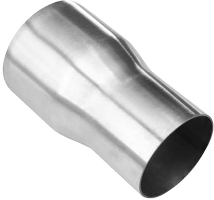 Krtopo Adaptateur de tuyau Échappement Inox 63-76 mm, Réducteur/Élargisseur | Inox anti-rouille durable|Améliore puissance/couple|Installation directe ou soudure|DIY facile
