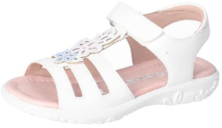 RICOSTA Mädchen Sandalen Celina, Kinder Sommerschuhe, Weite: Mittel, Freizeitschuhe, offene Schuhe, Strandschuhe, Bianco (810), 29 EU