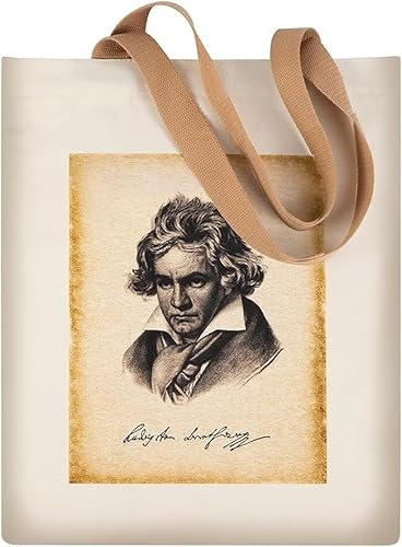 HilerPunk Wiederverwendbare Musik-Tragetasche, Einkaufstasche, Einkaufstasche, Handtasche mit Porträt eines Musikers, Outdoor-Reisetasche