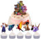 XIAOYANS Cake Topper 6PCS Magic Cake Decoration Magic Cake Topper Magic Movie Theme Birthday Party Supplies Kids Girls Birthday Baby Shower