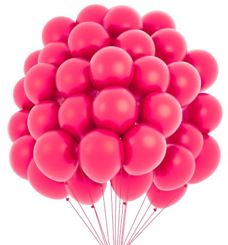100pcs Rote Luftballons Für Weihnachten Und Geburtstag - Ballons Girlande Und Luftballonbogen Für Hochzeit