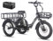 Fafrees F20 Mate Ebike Dreirad Lastenfahrrad 20*3.0 Zoll, E Bike Klapprad 48V 21Ah Akku, E Bike 3 Rad 65N.m 25km/h, Dreirad für senioren (Vorderer Korb + großer hinterer Korb, Grau)