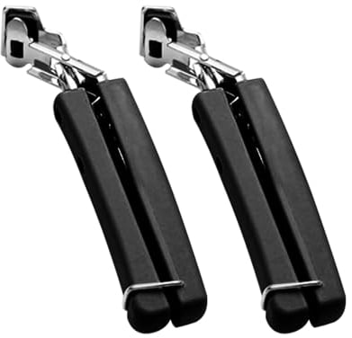 2 Pack Bowl Clip, Stainless Steel Gripper Clips for Moving Hot Plate or Bowls with Food Out, from Pressured Cooker, Microwave, Oven, Air Fryer (Black/2pcs)