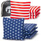 GoSports Offizielle Verordnung Cornhole Sitzsäcke Set von 8 - für lustige Casual Cornhole Games - Allwetter - American Stars and Stripes