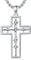 ROMANTICWORK Kreuz Kette 925 Sterling Silber Stacheldraht Kreuz Halskette Kreuz Anhänger Christlicher Religiöser Gotischer Kreuz Schmuck Geschenke für Herren Männer Damen