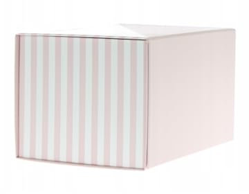 Paxit - Blassrosa Faltkarton, 10 Stück Set, Hochwertiger Karton, Versandkarton, Geschenkkarton, 180x130x110 mm