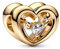 GHMIOU Charms 925 Sterling Silber Charm Anhänger für Armband Charm Bead Pendant für Europäische Armbänder Halsketten Schmuck Geschenk für Damen Frauen (Golden Heart 2)