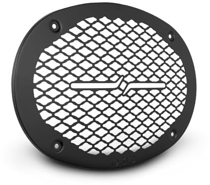 DS18 PRO-GRILL69MS 6x9 Universal Speaker Grill, Shallow Metal Mesh Protective Speaker Cover 6x9 inches, Bolt on Installation, Slim Design, Each (Black)
