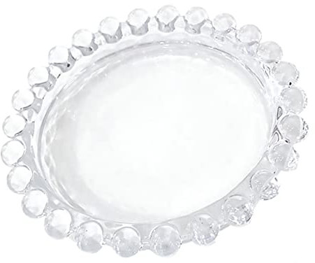 SHOWERORO 1Pc Mode Daisy Muster Glas Gericht Perlen Platte für Salat Kreative Frühstück Schüssel Hause Haushalt Geschirr