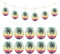 10 Stück Holz-Eieranhänger für Ostern, tropische Palme, 1 Druck, Ostern, Holzanhänger, Ostern, Basteln, Geburtstag, Feier, Dekoration, Eier, Dekoration, Tags