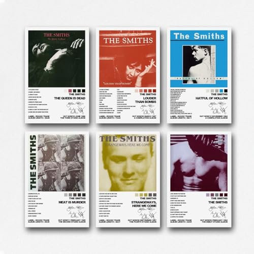 Gufatoo The Poster Smiths Rockband Musikalbum Musikposter für Zimmer, ästhetische Leinwand, Wandkunst, Schlafzimmerdekoration, 20 x 30 cm