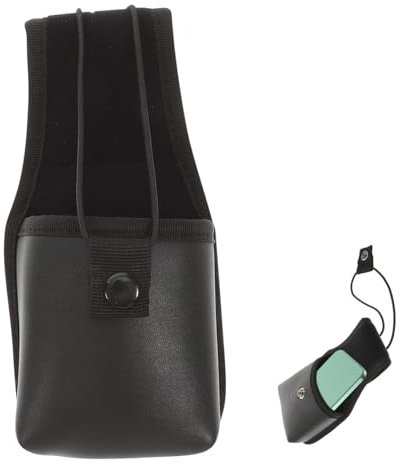 Holibanna walkie-talkie supporto per telefono portatile supporto per cellulare valigia attrezzi kit attrezzi kit ufficio porta walkie-talkie borsa per telefono portatile eva Black