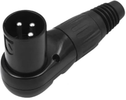 Harilla XLR-Adapter, rechtwinkliger XLR-Kabelstecker, Instrumentenkabel, Mikrofonverlängerung, Mikrofonstecker, Lautsprecher, 3-poliger XLR-Stecker, Männlich
