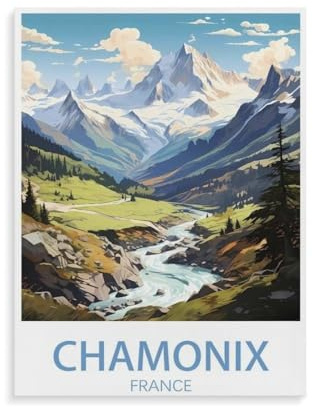 Puzzel Für Erwachsene Jigsaw Puzzle 1000，Chamonix Frankreich，DIY Papp Puzzle Einzigartiges Geschenk（75x50cm）-O88