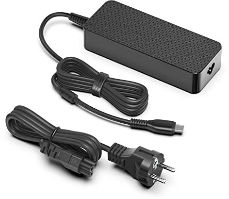 HKY PD3.1 140W USB C Caricatore per HP OMEN Transcend 14 Spectre X360 MSI 16 14 AI Studio Summit E16 AI Studio Eero Anker 737 Power Bank 24,000mAh 100W 65W 40W Portatile 28V 5A Alimentatore MINI GaN