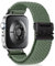 SeNool Nailon Correas Compatible con Huawei Watch Fit 4 / Fit 4 Pro, Mujer Hombres Ajustable Reemplazo Estirables Elásticos Trenzada Loop Correas para Huawei Watch Fit 4 / Fit 4 Pro - Verde