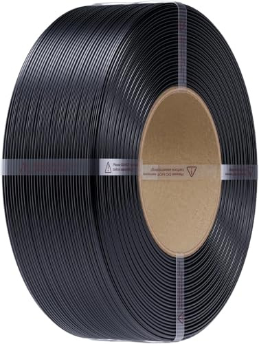 Creality PETG Nachfüll-Filament 1,75 mm, CR-PETG Filament ohne Spule für 3D-Drucker, Maßgenauigkeit +/- 0,02 mm, hervorragende Stabilität, 1 kg, Schwarz