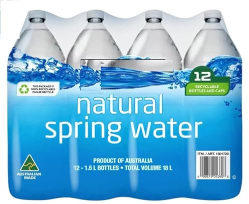 K Signature Natural Spring Mineral Still Water 1.5 Litres (Pack of 12 bottles) Great Taste