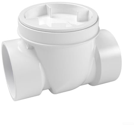 Dependable PVC Backwater Valve Perfect for Residential and Commercial Sewage Management Needs (3 inch)