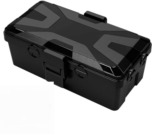 HKQBXO Protector de Enchufe Exterior Impermeable, Caja Estanca IP66 para Regletas y Cables, Material PP+TPE Resistentes a UV y Golpes, Ideal para Jardín, Exteriores y Uso en Zonas Húmedas