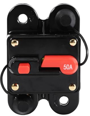 Disjoncteur réinitialiser le porte-fusible étanche 12-24V nouveau pour porte-fusible de bateau de voiture 50Amp 100Amp (50A)