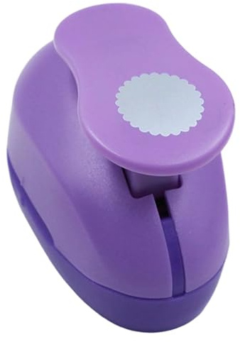 HHRJNUST Papierstanzer, Bastelstanzer, Handstanzer, Formlocher, Motivlocher, Aus Hochwertigem PP Material, Ergonomisch Geformt für Scrapbooking, Pho, Wellenkreis