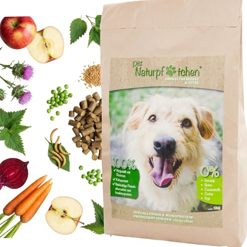 Naturpfötchen Umweltbewusst & Vital 800g Insektenprotein Hypoallergenes Hundefutter Kaltgepresst & Getreidefre Markus Mühle Nachhaltiges Trockenfutter für Sensible Hunde Aller Rassen Natürlich