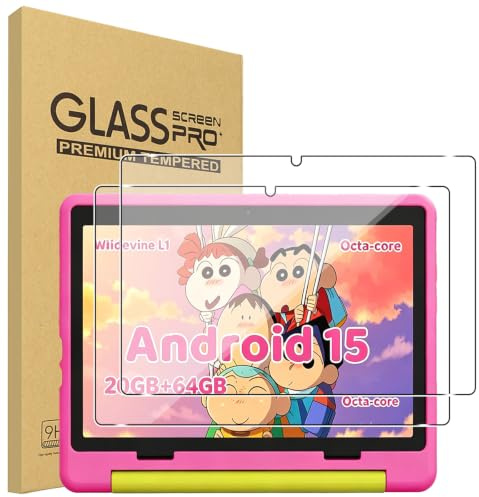 CONAPIKA 2 Pack HD Clear Screen Protector for Whitedeer KT1028, 9H Hardness | Anti-Scratch, Shatterproof, No Bubbles Touch Sensitivity Anti-Fingerprint Tempered Glass for Whitedeer Kids Tablet 10 inch