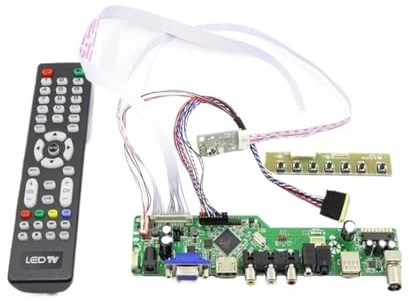 Kit TV, Compatibile for N156B6-L0B Rev.C1/N156B6 L0B Rev C1, TV + HDMI + VGA + USB LCD LED Scheda Controller Driver Pannello Lvds 40 Pin