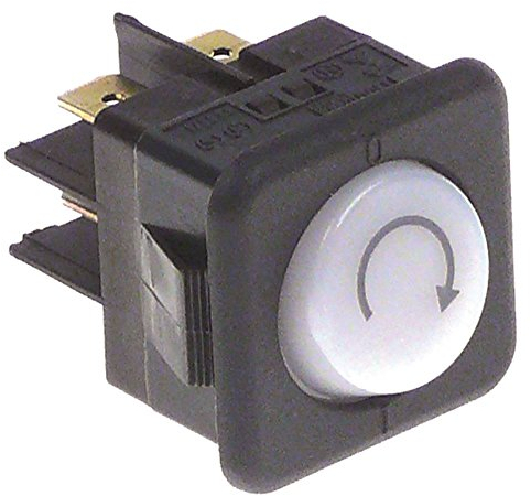 Interruptor basculante para lavavajillas Jemi GS-19, GS-18, GS-6AF, GS-6, GS-7, GS-20, Sammic S-21, SB-22 blanco redondo IP40 16A iluminado 2NO