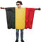 The Dragons Den Unisex Belgische Flagge Poncho Einheitsgröße Belgien Kostüm