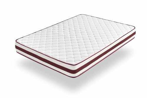 Moonia | First Class Edition Matratze | Totale Anti-Stress-Ausruhung | Viskosoft-Material für Wolkeneffekt | Duo-System-Technologie | Hohe Haltbarkeit | 140X200