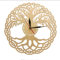 myvovo)Horloge Murale Moderne géométrie sacrée Chef-d'œuvre Rustique en Bois Arbre de Vie Horloge Murale Infinity Tree décor à la Maison Zen