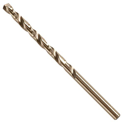 BOSCH CO2138B 1-Piece 11/64 In. x 3-1/4 In. Cobalt M42 Metal Drill Bit with Three-Flat Shank for Drilling Applications in Stainless Steel, Cast Iron, Titanium, Light-Gauge Metal, Aluminum