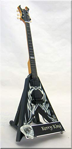 KERRY KING Miniatur-Gitarre BC Rich Tribal Slayer mit Gitarrenplektrum