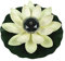 SOLUSTRE LED Solarbetriebene Wasserlaterne Schwimmlaterne Lotus Laterne Künstliche Seerose Lotusblüte Lotusblatt Deko für Pool Teich Garten Hochzeit Party Dekoration Weiß