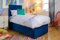 Sleep Factory - 3FT Single Divan Bed with Mattress - 196cm x 91cm Adults or Kids Bed & Mattress Sets - Luxury Plush Single Mattress, Bed Base with Drawers & Headboard - 2 Drawers, Royal Blue