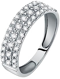 Live Diamond Damen Ring, aus Weißgold 375, Lab Grown Diamanten - LD05209