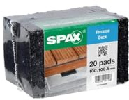 SPAX 4001001000089 Pads 100x100x8 mm 20 St./Pk, Silber